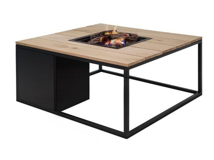 Cosi fires Cosiloft vuurtafel zwart/teak