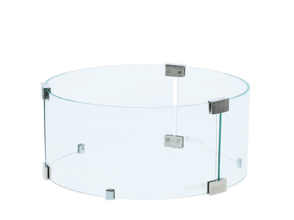Pare-vent en verre ronde L Cosi