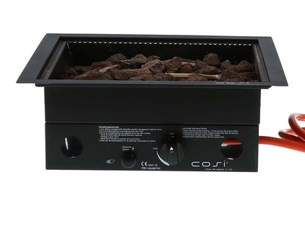 Cosi Fires inbouwbrander Cosiburner Vierkant Black