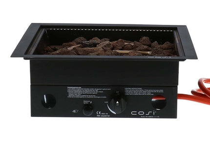 Cosi Fires inbouwbrander Cosiburner Vierkant Black