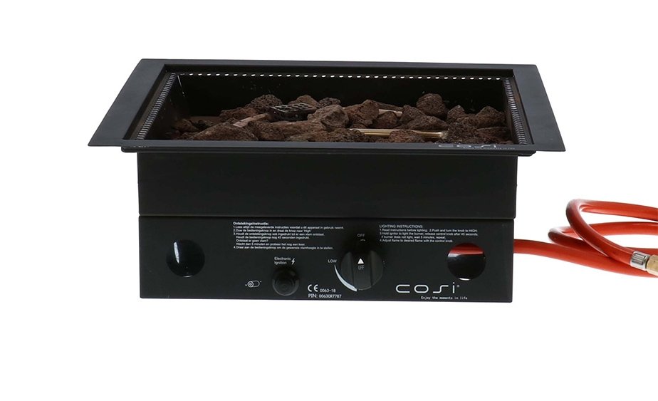 Cosi Fires inbouwbrander Cosiburner Vierkant Black