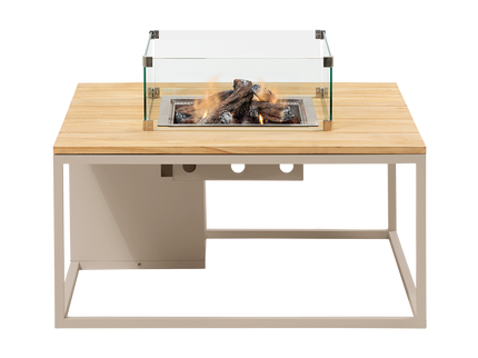 Table brasero Cosiloft 100 sandy sable / teck Cosi