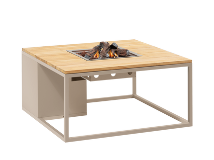 Table brasero Cosiloft 100 sandy sable / teck Cosi
