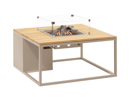 Table brasero Cosiloft 100 sandy sable / teck Cosi
