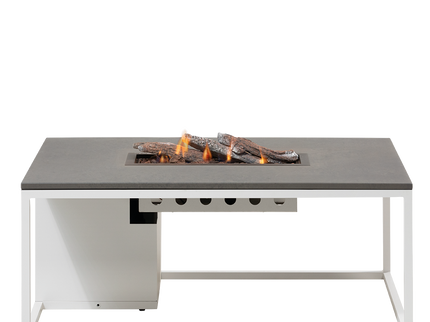 Table brasero Cosiloft 120 blanche / gris Cosi