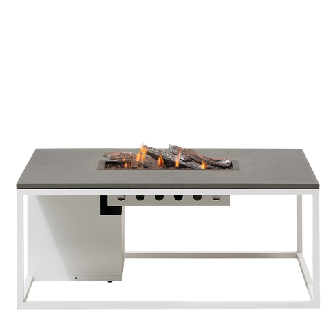 Table brasero Cosiloft 120 blanche / gris Cosi