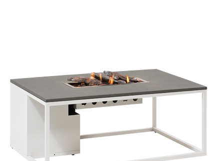 Table brasero Cosiloft 120 blanche / gris Cosi