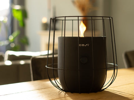 Lanterne à gaz de table Cosiscoop Basket noir Cosi