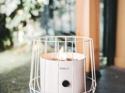 Lanterne à gaz de table Cosiscoop Basket blanche Cosi