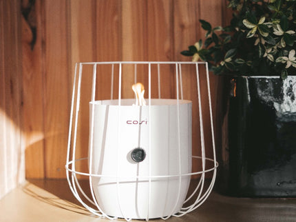 Lanterne à gaz de table Cosiscoop Basket blanche Cosi