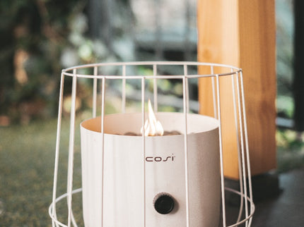 Lanterne à gaz de table Cosiscoop Basket blanche Cosi