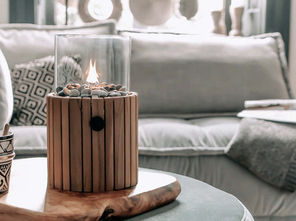 Lanterne à gaz de table Cosiscoop Timber ronde Cosi