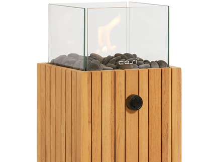 Lanterne à gaz de table Cosiscoop Timber carré Cosi