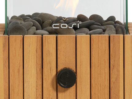 Lanterne à gaz de table Cosiscoop Timber carré Cosi
