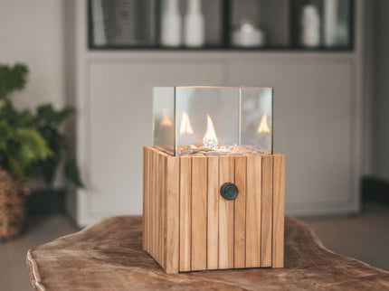 Lanterne à gaz de table Cosiscoop Timber carré Cosi
