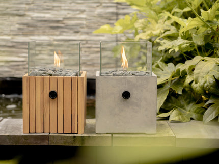 Lanterne à gaz de table Cosiscoop Timber carré Cosi