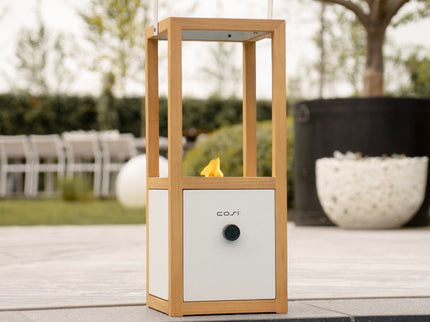 Lanterne à gaz de table Cosiscoop Urban blanche Cosi