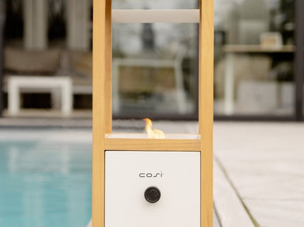 Lanterne à gaz de table Cosiscoop Urban blanche Cosi