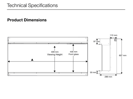 Dimplex Ignite Bold 50" specificaties