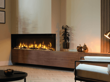 Dimplex Ignite Bold 74" sfeerfoto woonkamer setting