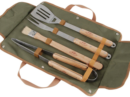Esschert 4-delige BBQ Gereedschapset met Tas