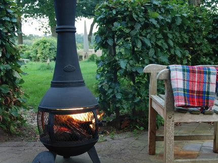 Cheminée de jardin avec treillis métallique Esschert Design