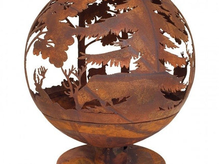 Esschert vuurbal laser cut roest