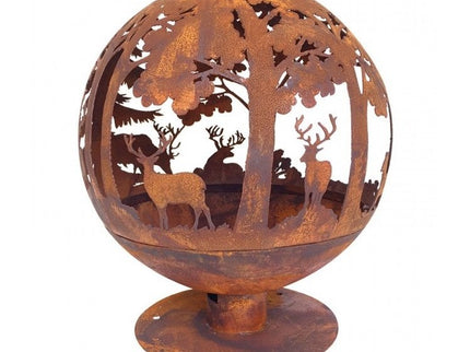 Esschert vuurbal laser cut roest