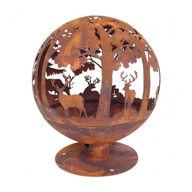 Esschert vuurbal laser cut roest
