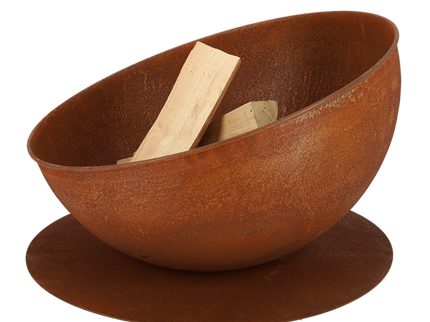 Brasero bol à feu Incliné rouille Esschert Design
