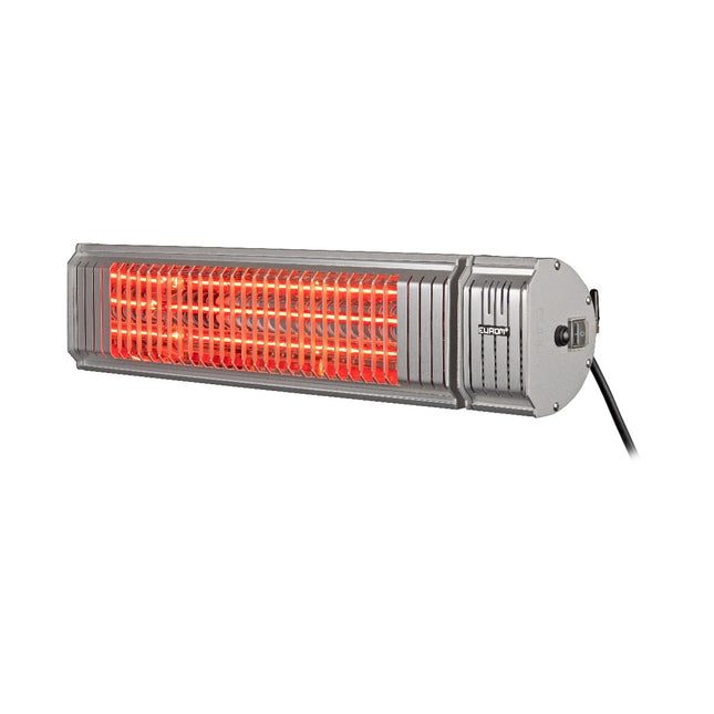 Chauffage de terrasse suspendu Golden 2000 Amber Smart halogène gris Eurom