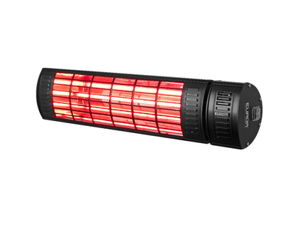 Chauffage de terrasse suspendu Golden 2000 Ultra RCD halogène noir Eurom