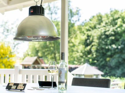 Chauffage de terrasse suspendu Partytent Heater 1500 carbone gris Eurom