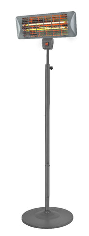 Chauffage sur pied Q-time 2000S Quartz gris Eurom