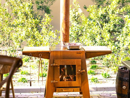 Cheminée de jardin Damm acier corten FORNO