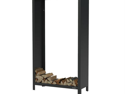 FORNO Houtopslag Zwart (1000 x 400 x 1800)