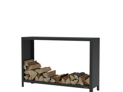 FORNO Houtopslag Zwart (1500 x 400 x 1000)