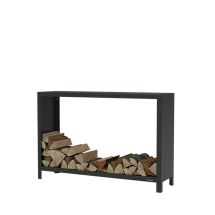 FORNO Houtopslag Zwart (1500 x 400 x 1000)