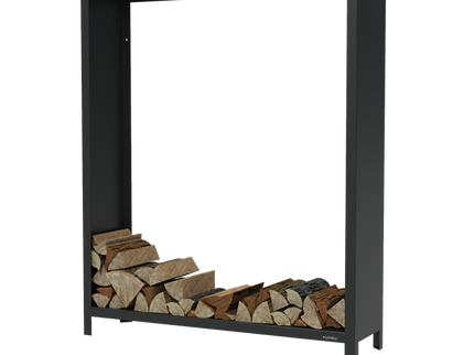 FORNO Houtopslag Zwart (1500 x 400 x 1800)