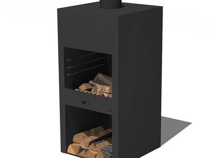 Poêle de jardin Stig noir FORNO