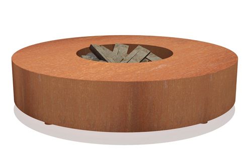 FORNO Vuurtafel Cortenstaal (Ø 125 cm)-Zonder Grill
