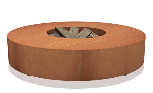Burni vuurtafel cortenstaal rond 125