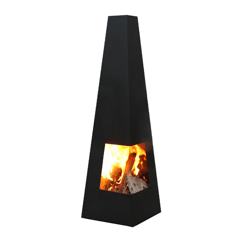 Cheminée de jardin Chacana XL acier noir GardenMaxX