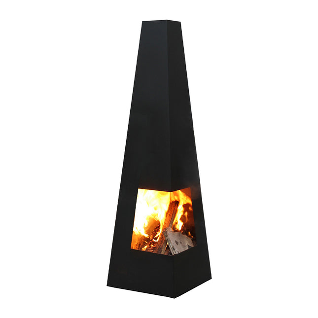 Cheminée de jardin Chacana XL acier noir GardenMaxX