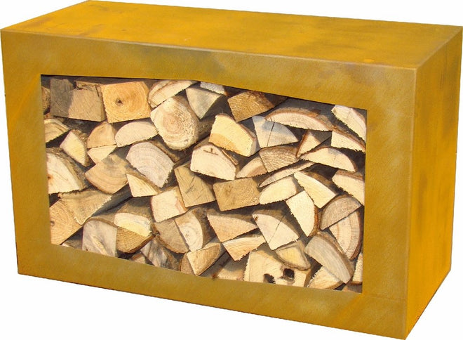 Gardenmaxx woodbox voor houtopslag corten