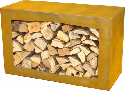Gardenmaxx woodbox voor houtopslag corten