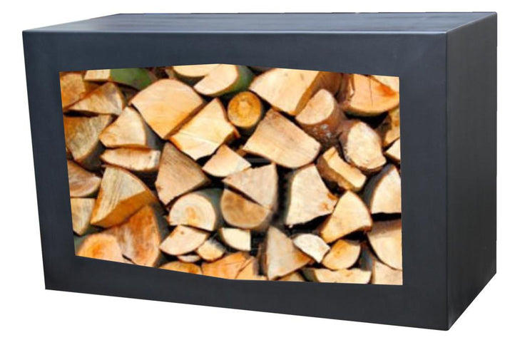 Gardenmaxx woodbox voor houtopslag zwart