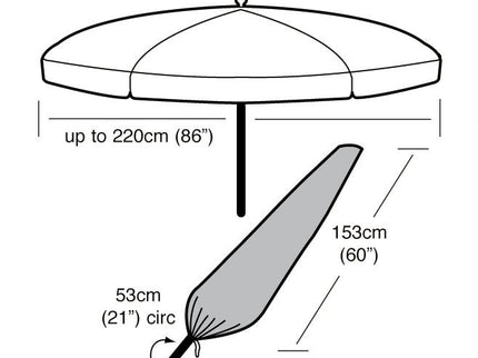 Garland parasolhoes 220 zilver