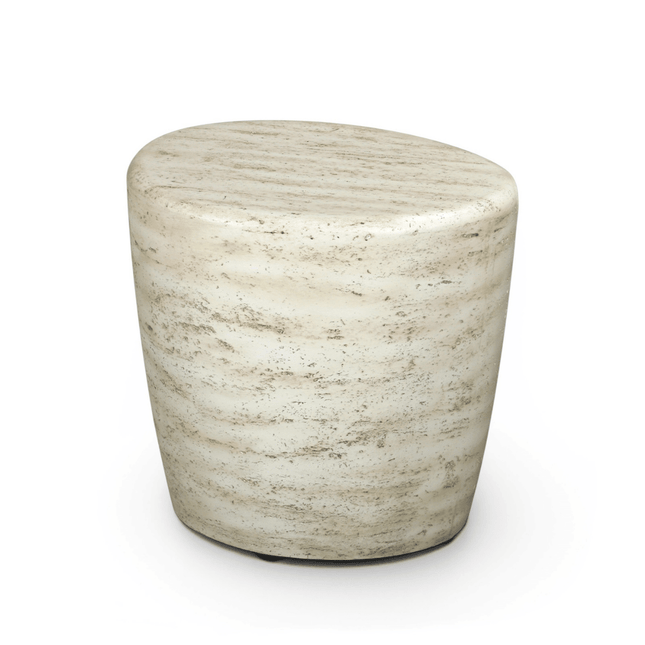 Table d'appoint Organic travertin Happy Cocooning