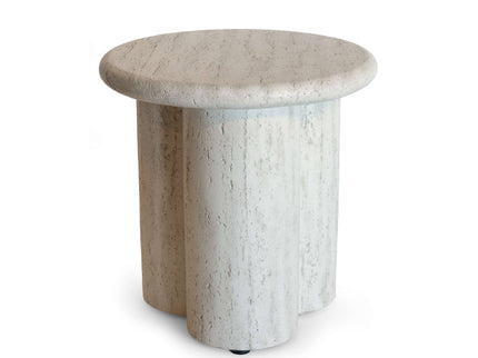 Happy Cocooning bijzettafel Rib travertine